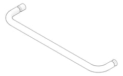 3D Documentation Image of TowelBar SurfaceMount Nero 500mm