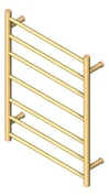 3D Shaded Image of TowelLadder SurfaceMount Nero Mecca Heated 7Bars