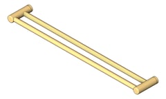 3D Shaded Image of TowelRail Double Nero MeccaCare GrabRail