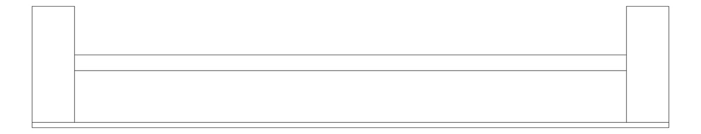 Plan Image of TowelRail SurfaceMount Nero Bianca Double
