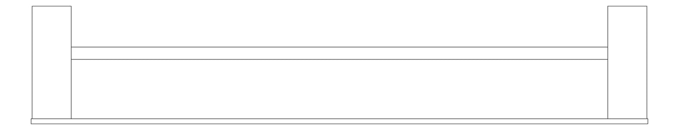Plan Image of TowelRail SurfaceMount Nero Celia Double