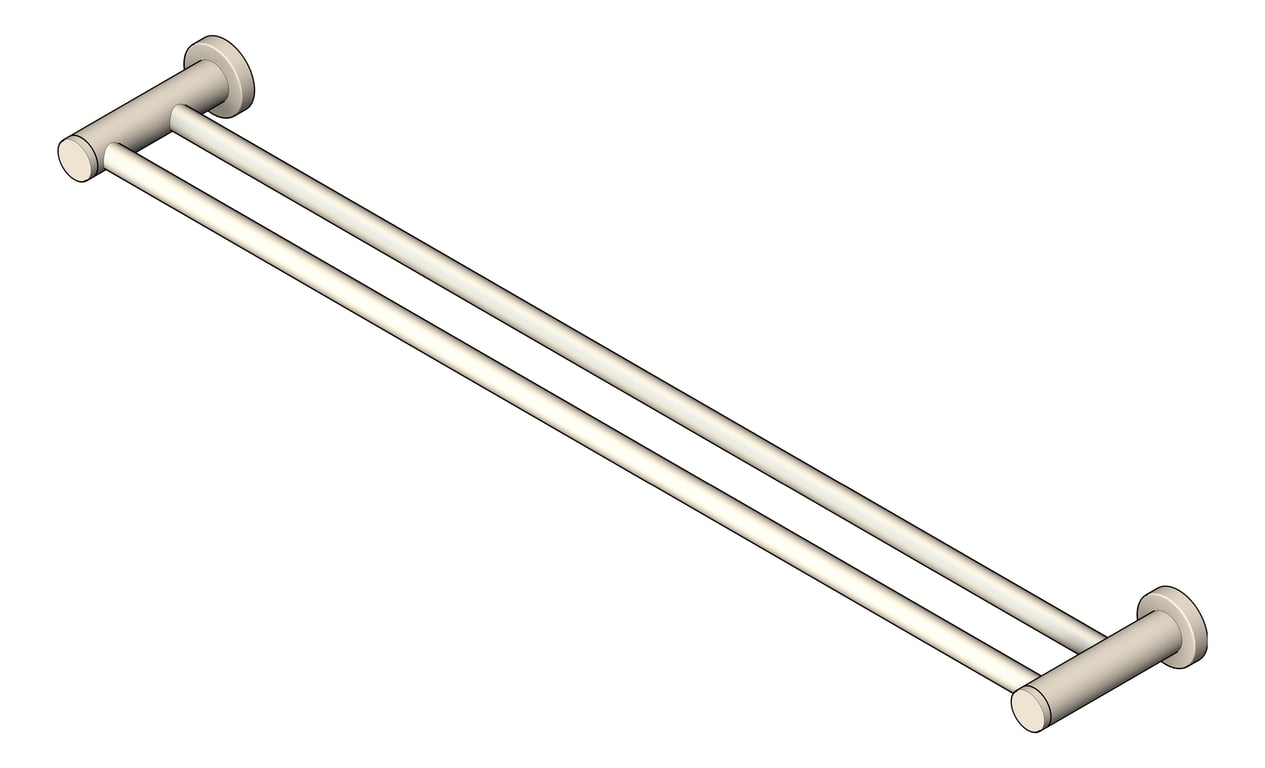 Navigate to TowelRail SurfaceMount Nero Classic Double