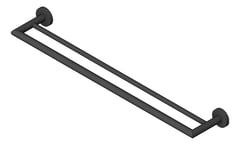 3D Shaded Image of TowelRail SurfaceMount Nero Dolce Double