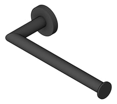 3D Shaded Image of TowelRail SurfaceMount Nero Dolce Hand