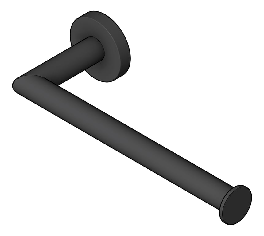 Image of TowelRail SurfaceMount Nero Dolce Hand