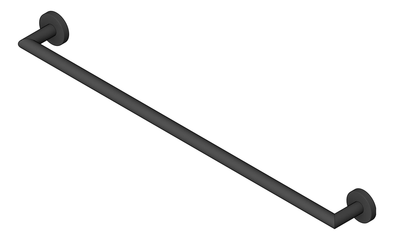 Image of TowelRail SurfaceMount Nero Dolce Single