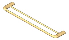 3D Shaded Image of TowelRail SurfaceMount Nero Elgin Double