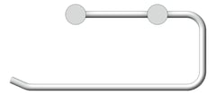 Front Image of TowelRail SurfaceMount Nero Mecca New Hand