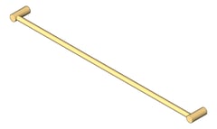3D Shaded Image of TowelRail SurfaceMount Nero Mecca New Single