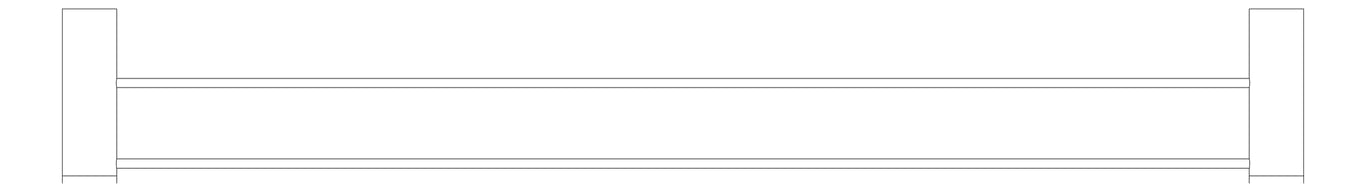 Plan Image of TowelRail SurfaceMount Nero Opal Double
