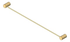 3D Shaded Image of TowelRail SurfaceMount Nero Opal Single