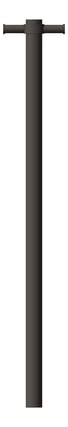 Front Image of TowelRail SurfaceMount Nero Vertical NonHeated