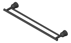 3D Shaded Image of TowelRail SurfaceMount Nero York Double