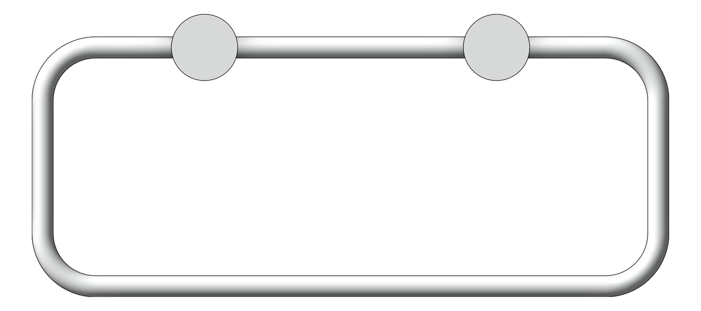 Front Image of TowelRing SurfaceMount Nero Mecca New