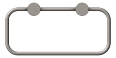 Front Image of TowelRing SurfaceMount Nero Zen