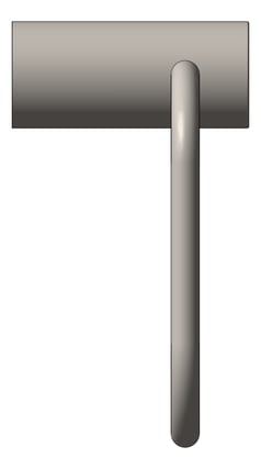 Left Image of TowelRing SurfaceMount Nero Zen
