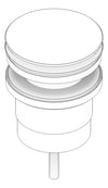 3D Documentation Image of Waste PopUp Nero Universal