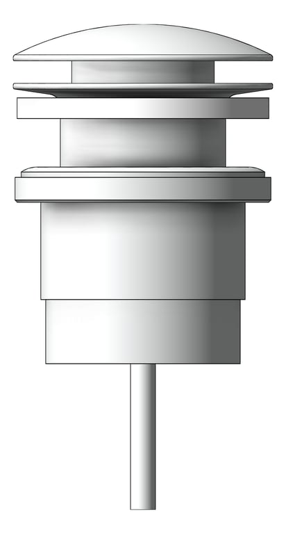 Front Image of Waste PopUp Nero Universal