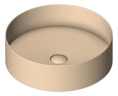 3D Shaded Image of Basin AboveCounter Nero StainlessSteel