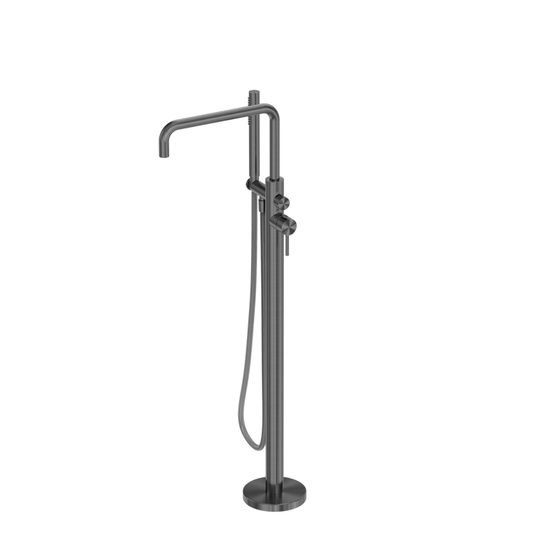 NR162203a01GR_image_1.png Image of Mixer Freestanding Nero Zen OutdoorHose