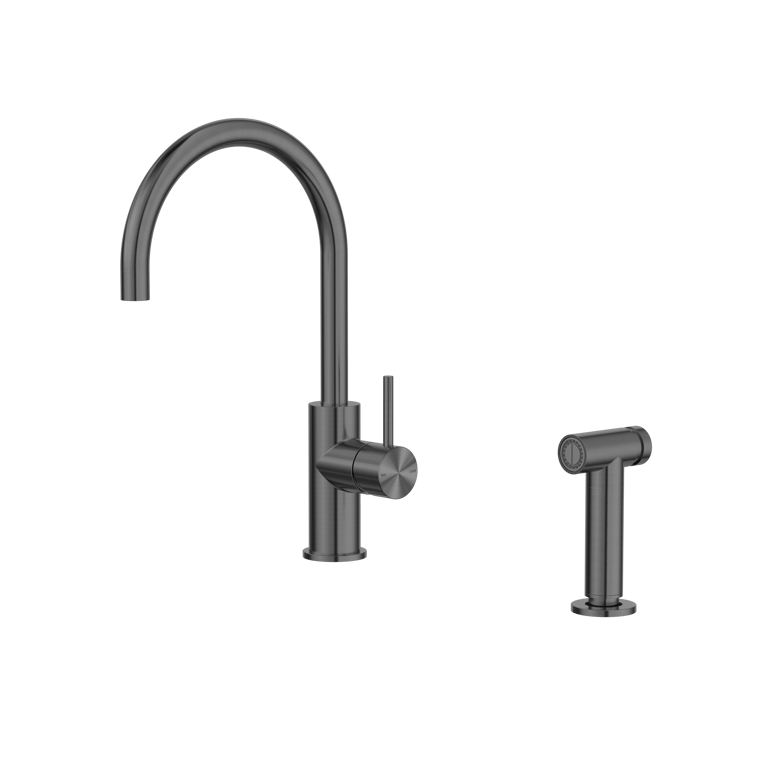 NR162208GR_image_1.png Image of Mixer Kitchen Nero Zen HandSpray