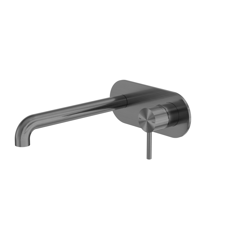 NR162210A230GR_image_1.png Image of MixerSet Wall Nero Zen Basin Bath BackPlate