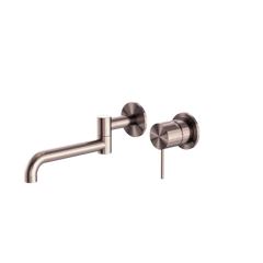 NR221910RBZ_image_1.png Image of MixerSet Wall Nero Mecca Basin Bath