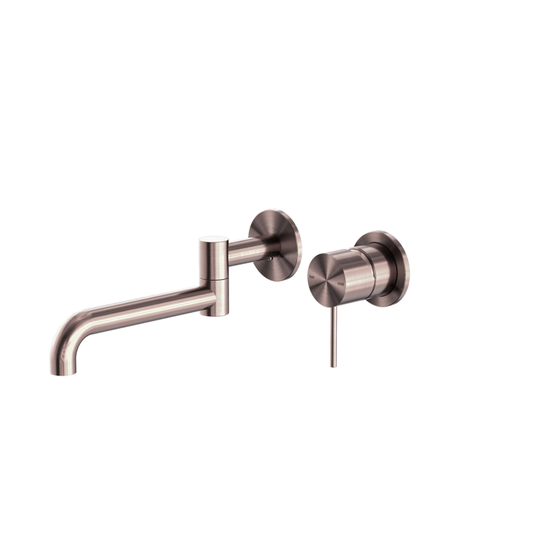 NR221910RBZ_image_1.png Image of MixerSet Wall Nero Mecca Basin Bath Swivel