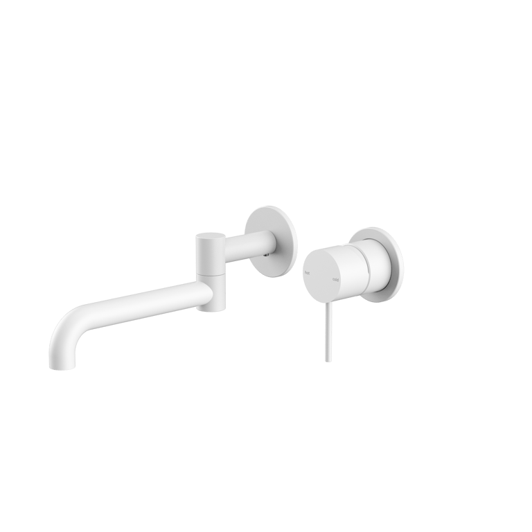 NR221910RMW_image_1.png Image of MixerSet Wall Nero Mecca Basin Bath Swivel