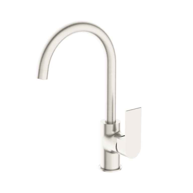 NR321506BN_image_1.png Image of Mixer Kitchen Nero Bianca Gooseneck