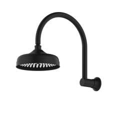 NR508MB%2BNR508094MB.png Image of Shower Wall Nero York Arm Rose 200mmHead