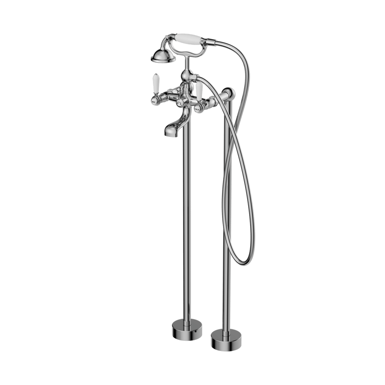 NR692103A01CH_image_1.png Image of Mixer Freestanding Nero York Bath ShowerHand