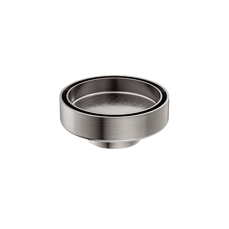 Nero_130Mm Round Tile Insert Floor Waste 100Mm Outlet_NRFW003BN.png Image of Drain Floor Nero TileInsert Round