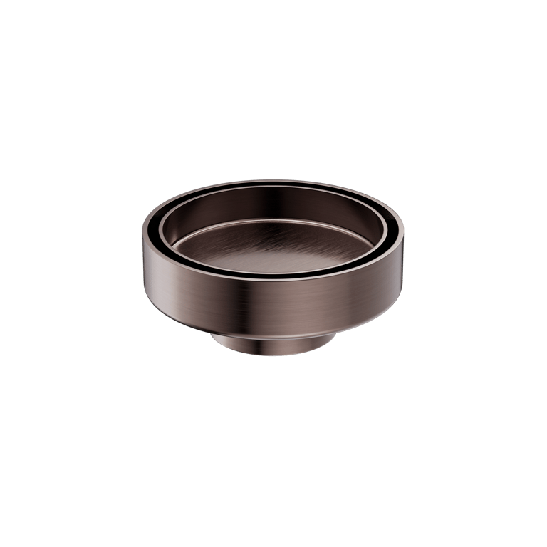 Nero_130Mm Round Tile Insert Floor Waste 100Mm Outlet_NRFW003BZ.png Image of Drain Floor Nero TileInsert Round