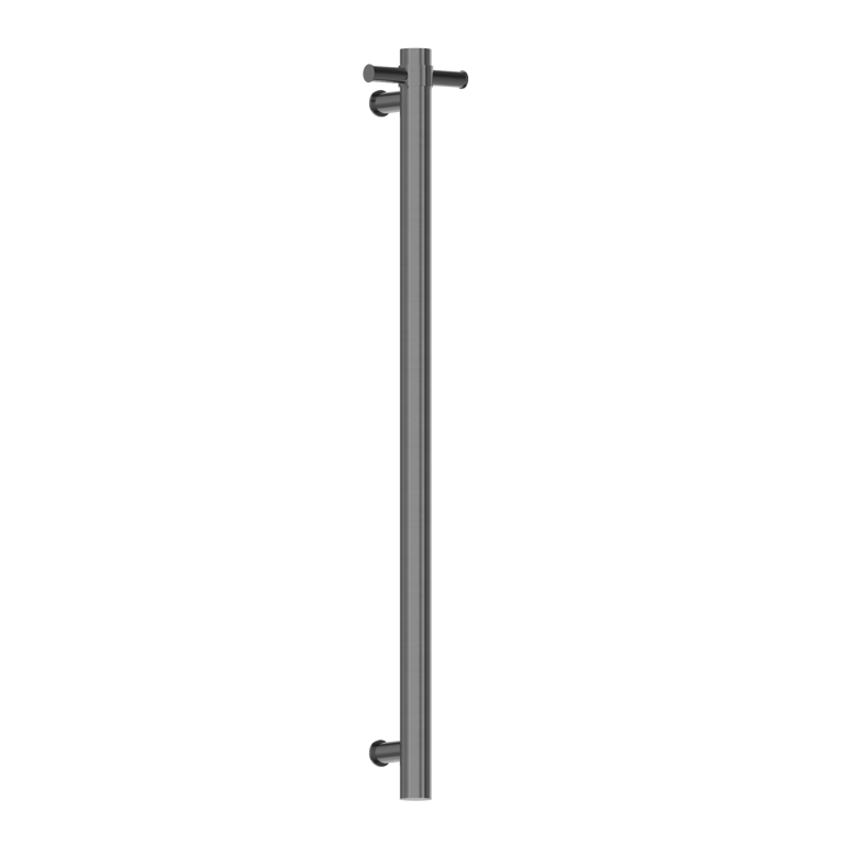 Nero_Heated Vertical Towel Rail_NRV900HGR.png Image of TowelLadder Heated Nero Vertical