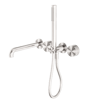 Nero_Kara Progressive Shower System Separate Plate With Spout 230mm 250mm_NR271903B230BN.png Image of TapSet Wall Nero KaraProgressive Shower Spout