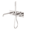 Nero_Kara Progressive Shower System With Spout 230mm 250mm_NR271903A230BN.png Image of TapSet Wall Nero KaraProgressive Shower Spout BackPlate