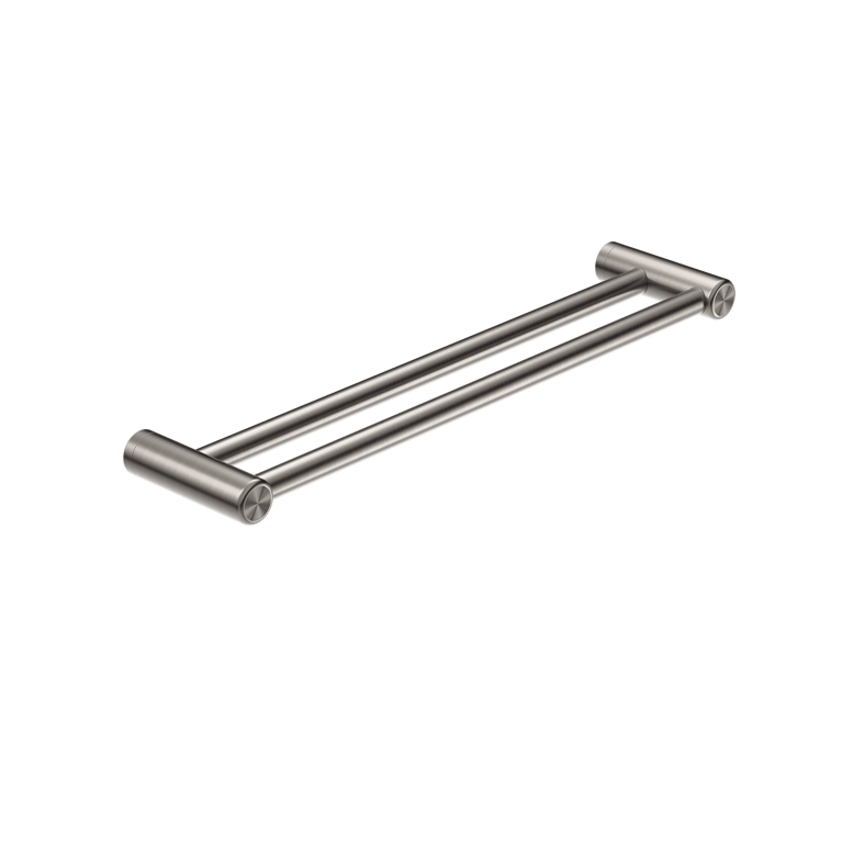 Nero_Mecca Care 25mm Double Towel Grab Rail 900mm and 600mm_NRCR2524DBN.png Image of TowelRail Double Nero MeccaCare GrabRail