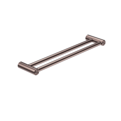 Nero_Mecca Care 25mm Double Towel Grab Rail 900mm and 600mm_NRCR2524DBZ.png Image of TowelRail Double Nero MeccaCare GrabRail