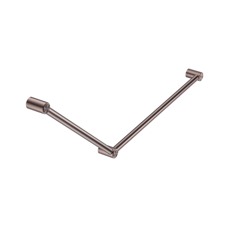 Nero_Mecca Care 32mm DDA Grab Rail Set 45 Degree 750x900mm_NRCR3245BZ.png Image of GrabRail 45Deg Nero MeccaCare DDA