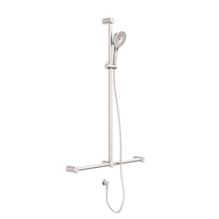 Nero_Mecca Care 32mm T Bar Grab Rail And Adjustable Shower Set 1100x750mm_NRCS006BN.png Image of Shower Rail Nero MeccaCare GrabRail Adjustable TBar