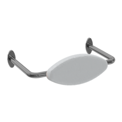 Nero_Mecca Care DDA Toilet Backrest_NRCR0001GM.png Image of Backrest Toilet Nero MeccaCare DDA