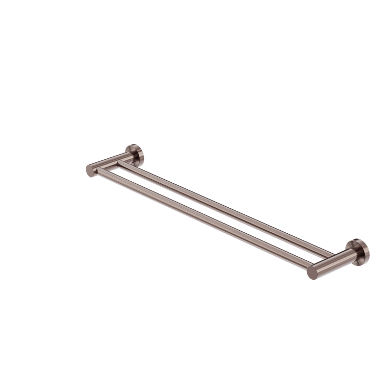 Nero_Mecca Double Towel Rail 600mm 800mm_NR1924DBZ.png Image of TowelRail SurfaceMount Nero Mecca Double