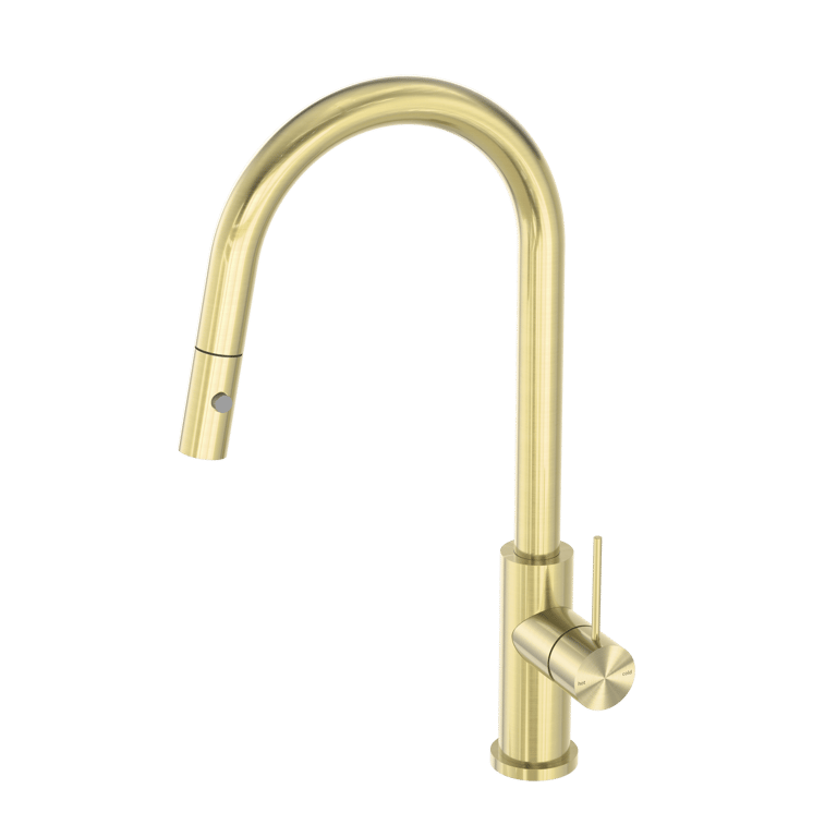 Nero_Mecca Pull Out Sink Mixer With Vegie Spray Function_NR221908BG.png Image of Mixer Sink Nero Mecca PullOut VeggieSpray