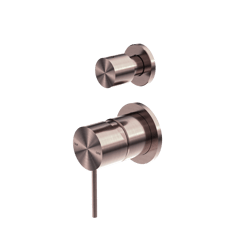 Nero_Mecca Shower Mixer With Divertor Separate Back Plate_NR221911SBZ.png Image of MixerTap Diverter Nero Mecca Split