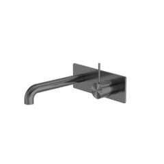 Nero_Mecca Wall Basin Bath Mixer Handle Up 120mm 160mm 185mm 230mm 260mm_NR221910B120GM.png Image of MixerSet Wall Nero Mecca Basin Bath HandleUp