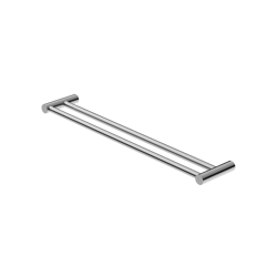 Nero_New Mecca Double Towel Rail 800mm and 600mm_NR2324DCH.png Image of TowelRail SurfaceMount Nero Mecca New Double