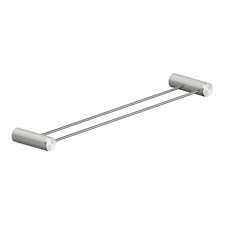 Nero_Opal Double Towel Rail 600mm 800mm_NR2524dBN.png Image of TowelRail SurfaceMount Nero Opal Double