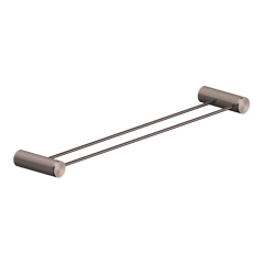 Nero_Opal Double Towel Rail 600mm 800mm_NR2524dBZ.png Image of TowelRail SurfaceMount Nero Opal Double