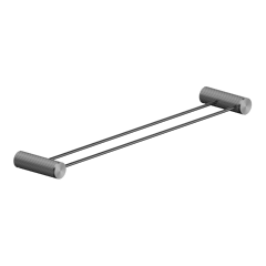 Nero_Opal Double Towel Rail 600mm 800mm_NR2524dGR.png Image of TowelRail SurfaceMount Nero Opal Double
